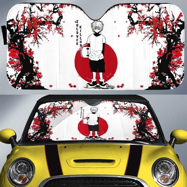 Killua Zoldyck Car Sunshade Custom Japan Style Car Accessories