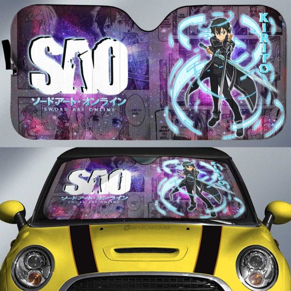 Kirito Car Sunshade Custom Manga Galaxy Style