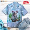 Koala Blue Tie Dye Hot Casual Shirts For Men Women Hawaiian Shirt