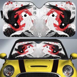 Koi Fish Car Sunshade Custom Car Accessories