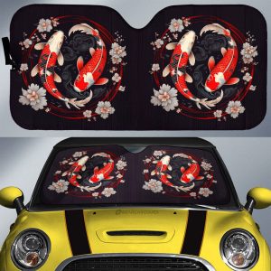 Koi Fish Car Sunshade Custom Car Accessories