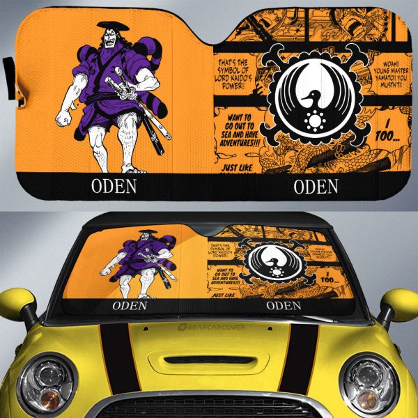 Kozuki Oden Car Sunshade Custom Car Accessories Manga Style