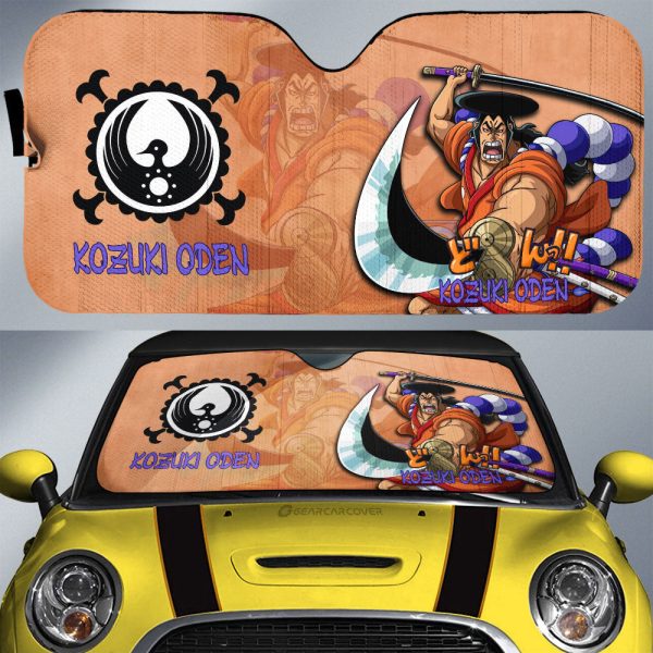 Kozuki Oden Car Sunshade Custom One Piece Anime Car Accessories