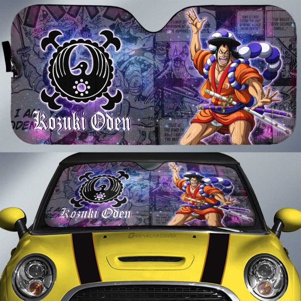 Kozuki Oden Car Sunshade Custom One Piece Anime Car Accessories Manga Galaxy Style