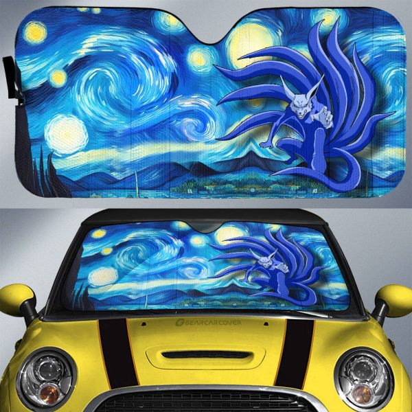 Kurama Car Sunshade Custom Starry Night Styles