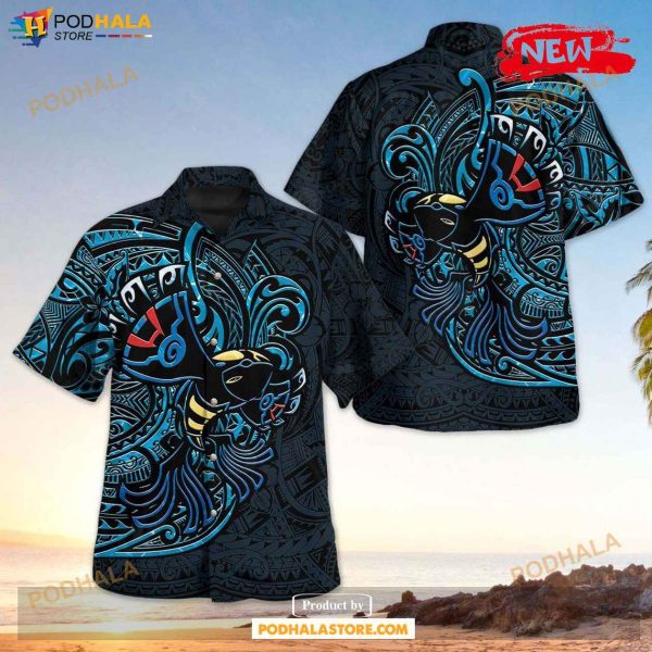 Kyogre Polynesian Design Hawaiian Shirt