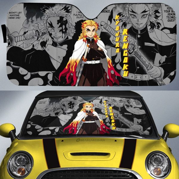 Kyojuro Rengoku Car Sunshade Custom Demon Slayer Anime Mix Mangas