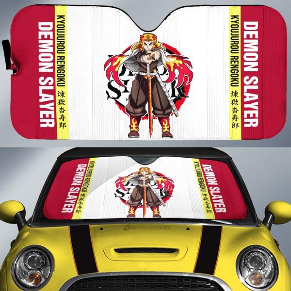 Kyoujurou Rengoku Car Sunshade Custom Car Accessories For Fans