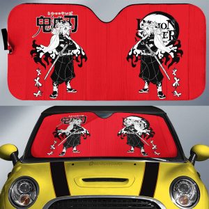 Kyoujurou Rengoku Car Sunshade Custom Demon Slayer Anime Car Accessories Manga Style For Fans