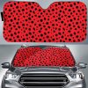 Ladybug Red Black Car Sunshade Custom Car Accessories