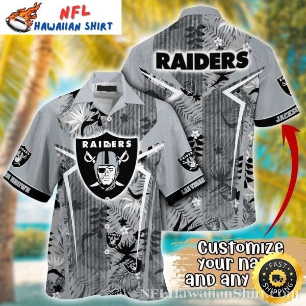 Leafy Tropics Raiders Custom Name Men’s Hawaiian Shirt