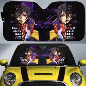 Lelouch Lamperouge Car Sunshade Custom Code Geass Anime Car Accessories