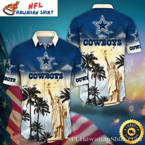 Liberty Sunset Cowboys Tropical Hawaiian Shirt – Palm Silhouette Edition