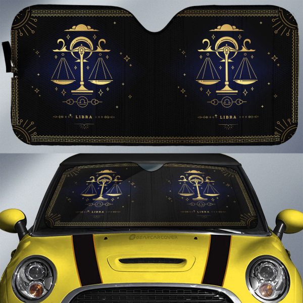 Libra Car Sunshade Custom Zodiac Car Interior Accessories