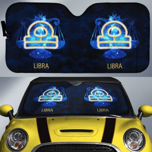 Libra Car Sunshade Custom Zodiac Car Interior Accessories