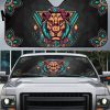 Lion Mandala Car Sunshade Custom Car Interior Accessories