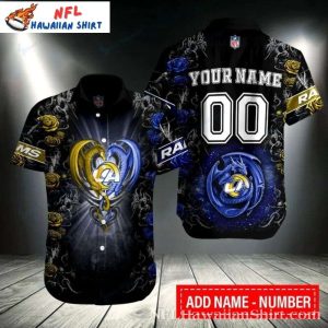 Los Angeles Rams Midnight Majesty Custom Hawaiian Shirt