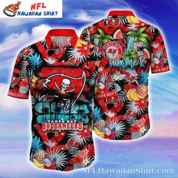 Love Summer Tampa Bay Buccaneers Aloha Spirit NFL Hawaiian Shirt