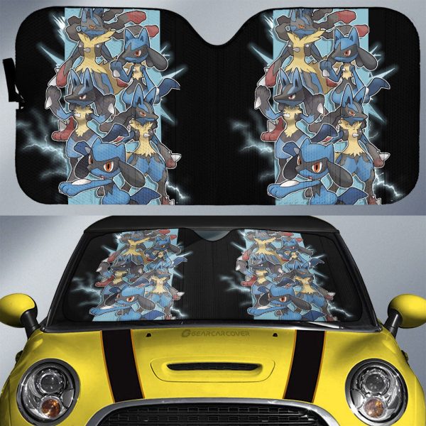 Lucario Car Sunshade Custom Car Accessories For Fans