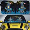 Lucario Car Sunshade Custom Tie Dye Style Car Accessories