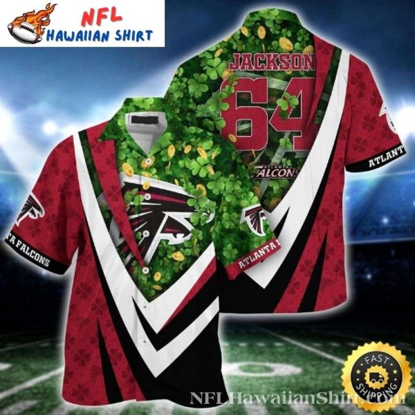 Lucky Charm Falcons Men’s Hawaiian Shirt – NFL Atlanta Themed Celebration Gear