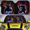 Luffy And Ace Car Sunshade Custom One Piece Anime Silhouette Style