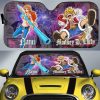 Luffy And Nami Car Sunshade Custom Car Accessories Manga Galaxy Style