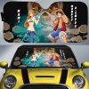 Luffy And Nami Car Sunshade Custom For Fans