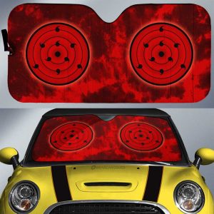 Madara Rinne Sharingan Car Sunshade Custom Tie Dye Style