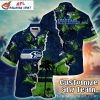 Majestic Tropics – Seattle Seahawks Sunset Palm Hawaiian Shirt