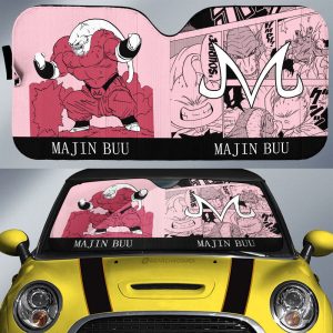 Majin Buu Car Sunshade Custom Dragon Ball Anime Manga Color Style