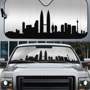 Malaysia Kuala Lumpur Skyline Car Sunshade Custom Car Accessories