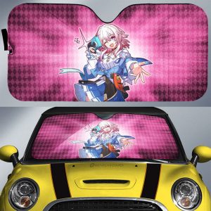 March 7th Car Sunshade Custom Honkai Star Rail Car Accessories