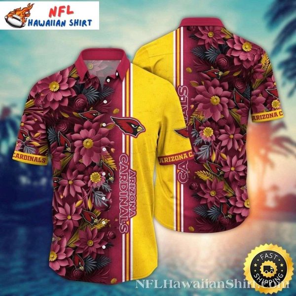 Maroon Sunset Arizona Cardinals Tropical Hawaiian Shirt