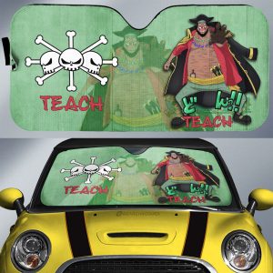 Marshall D Teach Car Sunshade Custom One Piece Anime Car Accessories