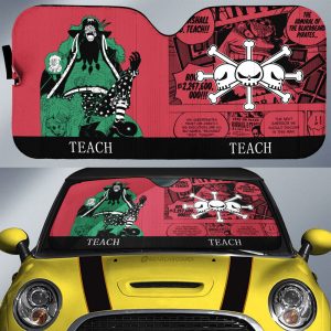 Marshall D. Teach Car Sunshade Custom Car Accessories Manga Color Style