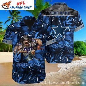 Mascot Madness Customizable Dallas Cowboys Tropical Hawaiian Shirt