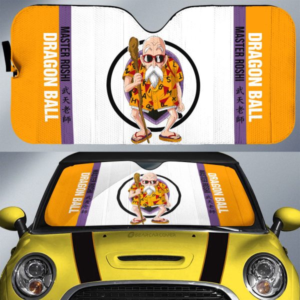 Master Roshi Car Sunshade Custom Dragon Ball Car Accessories For Anime Fans