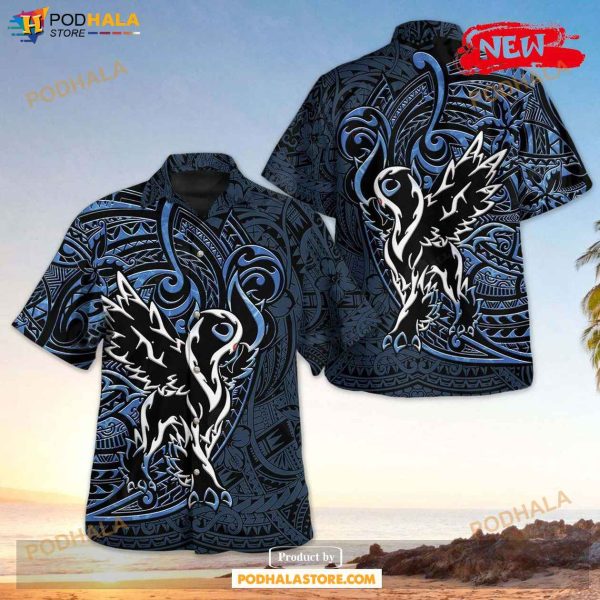 Mega Absol Polynesian Design Hawaiian Shirt