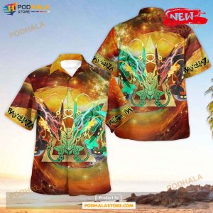 Mega And Shiny Rayquaza Design Hawaiian Shirt