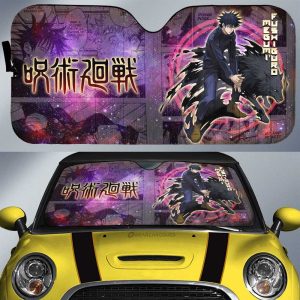 Megumi Fushiguro Car Sunshade Custom Galaxy Manga Style