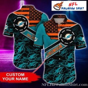 Miami Dolphins American Spirit Tailor-Made Hawaiian Shirt – Freedom Fan Fashion