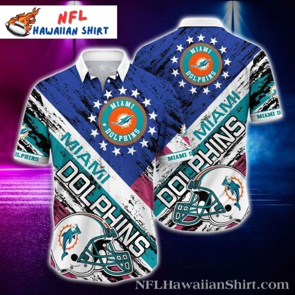 Miami Dolphins Logo Print Miami Dolphins Hawaiian Shirt – Men’s Tropical Attire