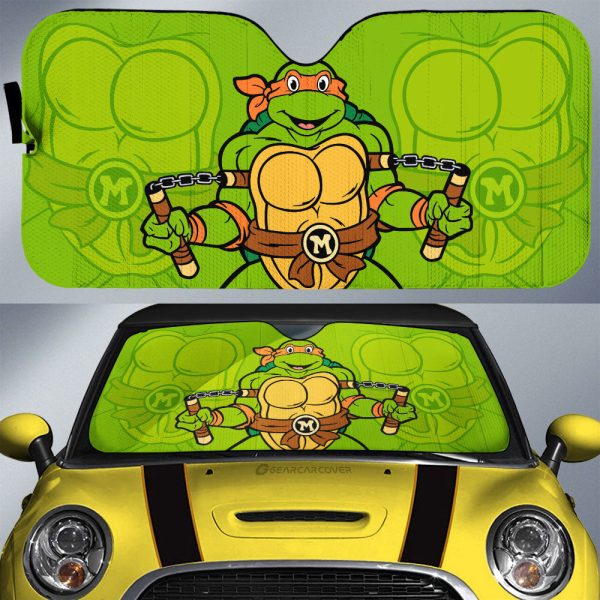 Michelangelo Car Sunshade Custom Ninja Turtle Car Accessories