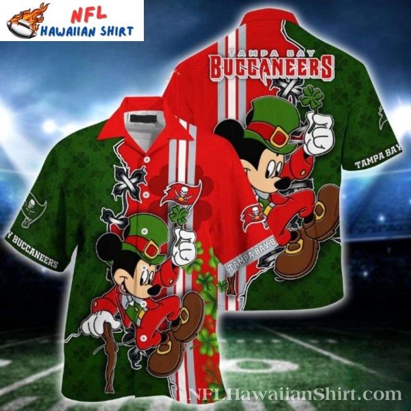 Mickey Mouse St Patrick’s Day Tampa Bay Buccaneers Hawaiian Shirt