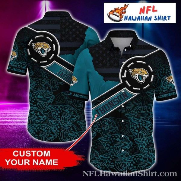 Midnight Mascot Jacksonville Jaguars Hawaiian Aloha Shirt – Custom Name Feature