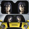 Mikasa Ackerman Quotes Car Sunshade Custom Attack On Titan Anime Car Accessories