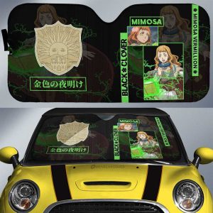 Mimosa Vermillion Car Sunshade Custom