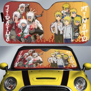 Minato And Jiraiya Car Sunshade Custom Anime Car Accessories