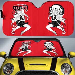 Mitsuri Kanroji Car Sunshade Custom Car Accessories Manga Style For Fans